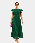 Wiam | Elegant Pleated Maxi Dress