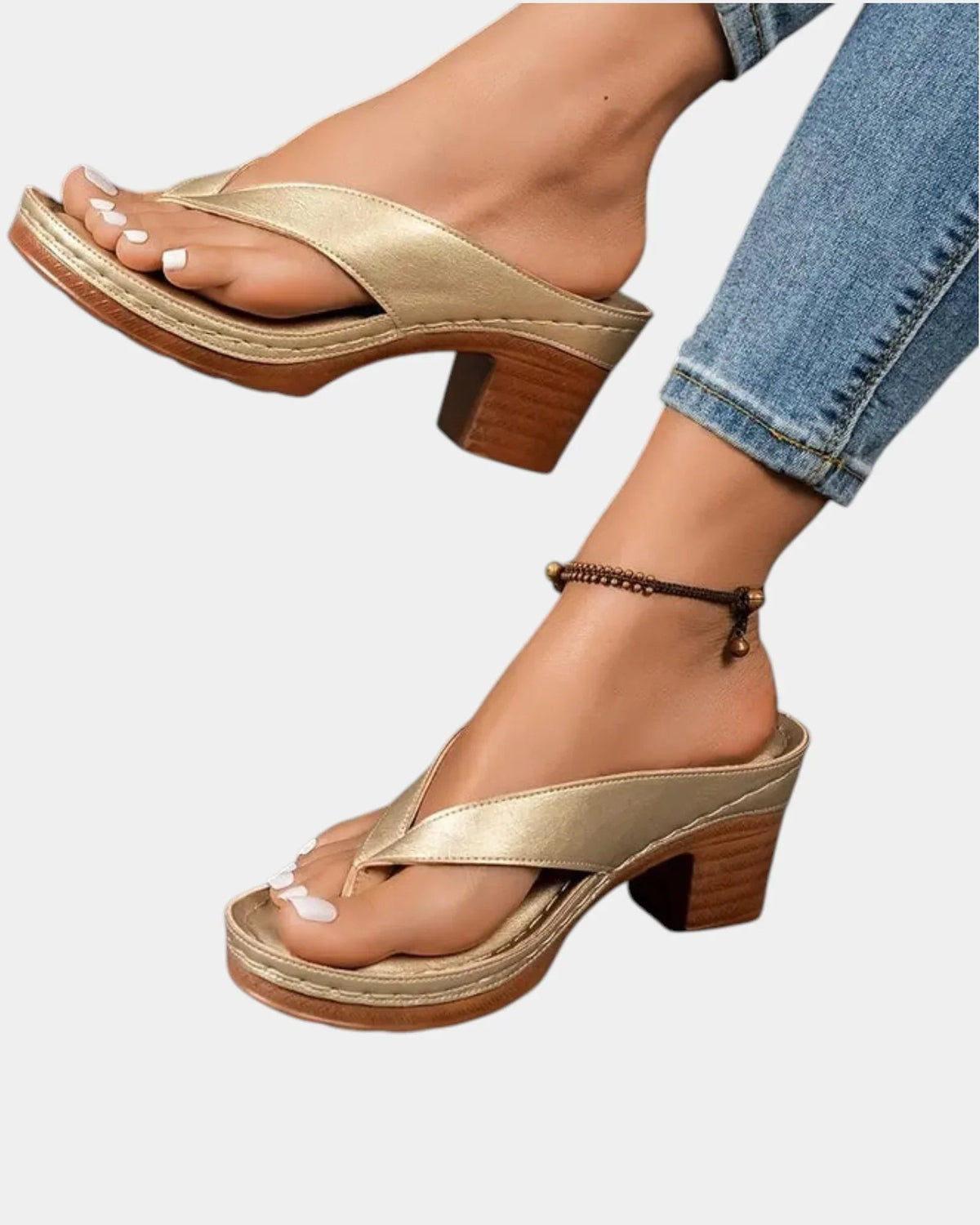Aliénor | Comfortable Thick-Heeled Sandals