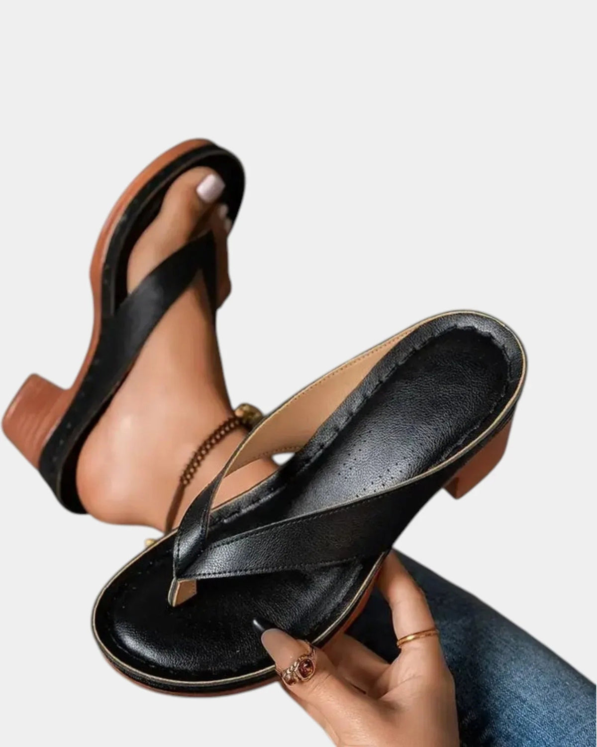 Aliénor | Comfortable Thick-Heeled Sandals