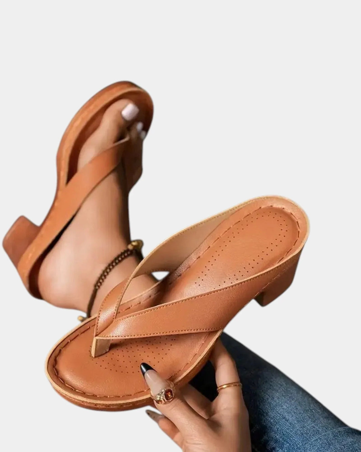 Aliénor | Comfortable Thick-Heeled Sandals