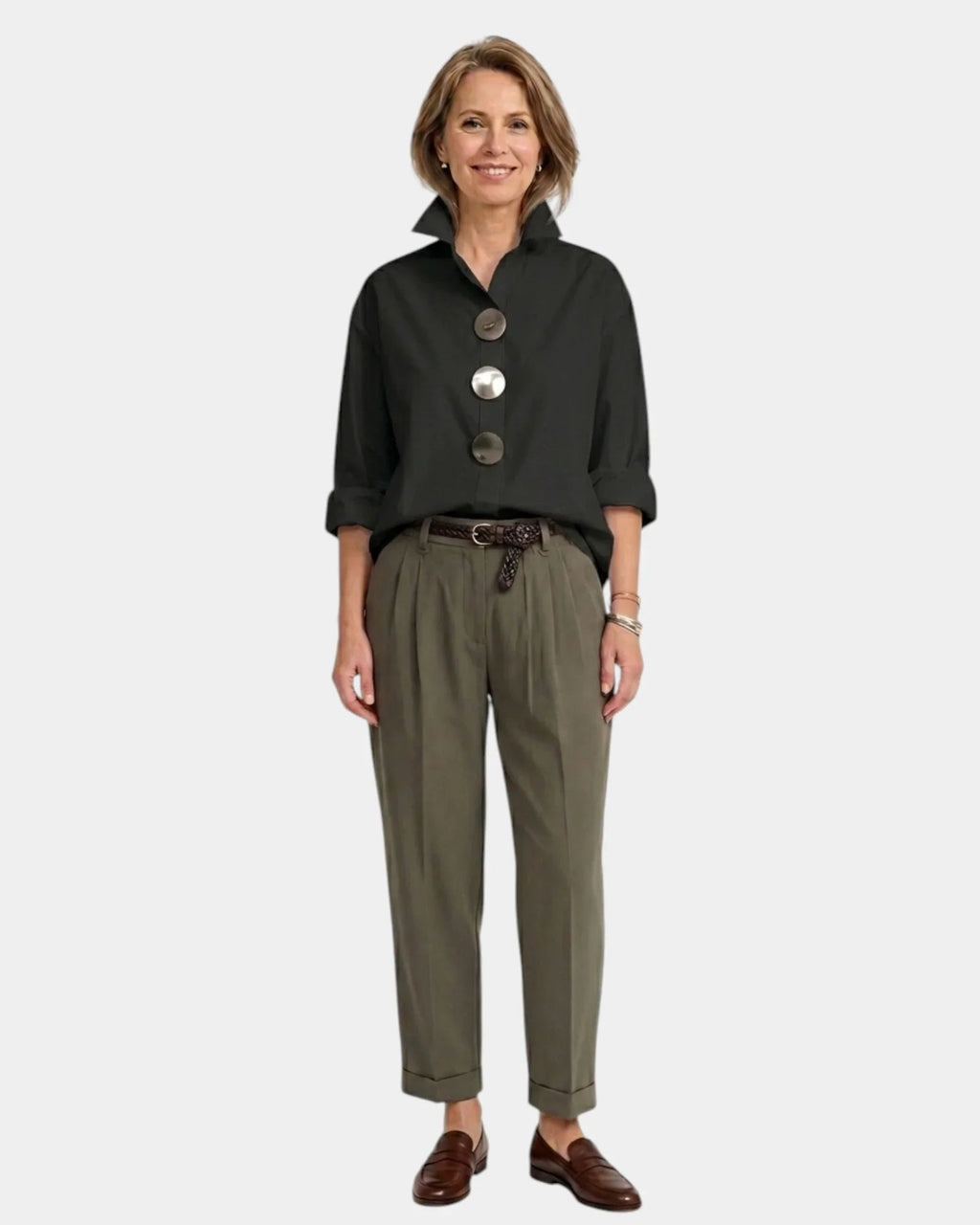 Pearl | High Collar Shirt
