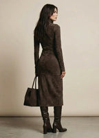 Sara | Midi Velvet Dress