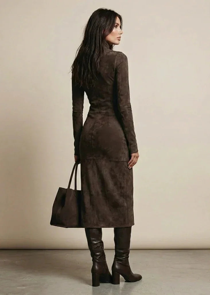 Sara | Midi Velvet Dress
