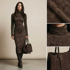 Sara | Midi Velvet Dress