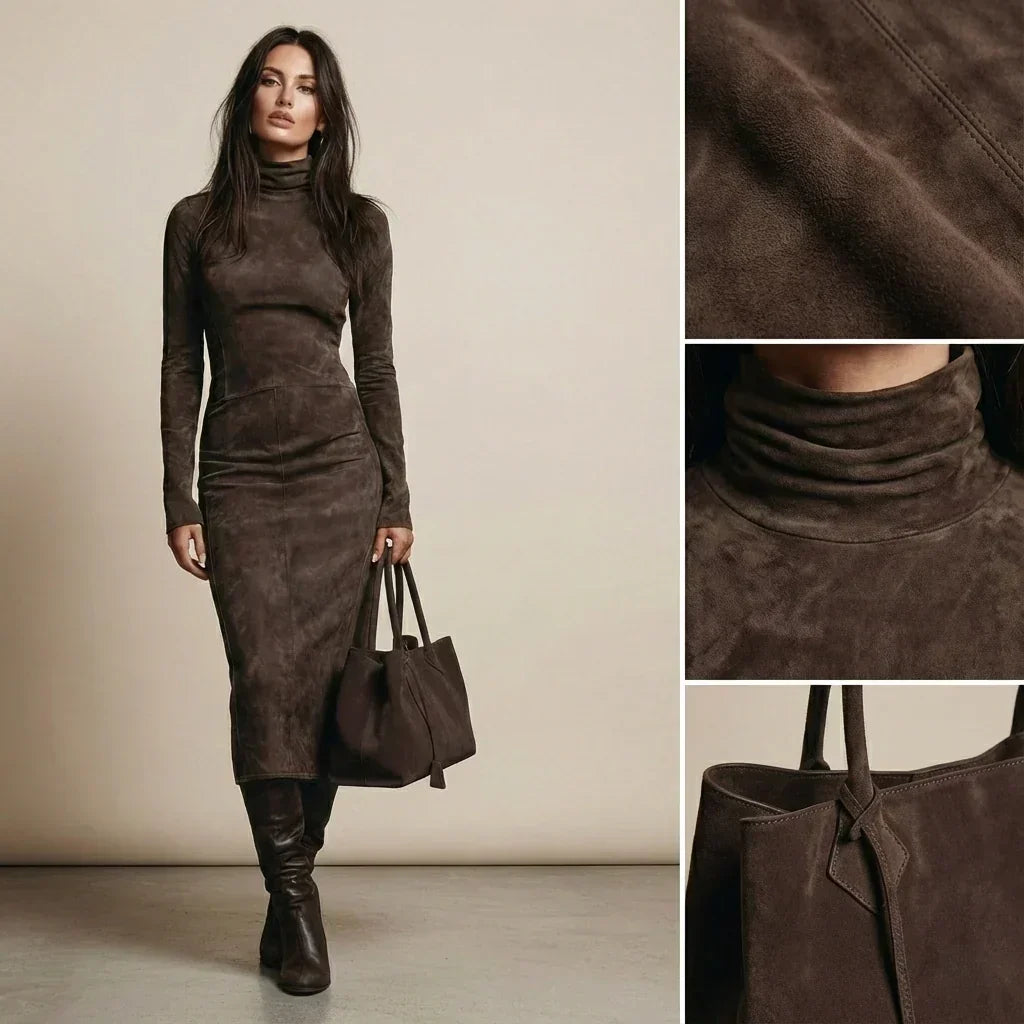 Sara | Midi Velvet Dress