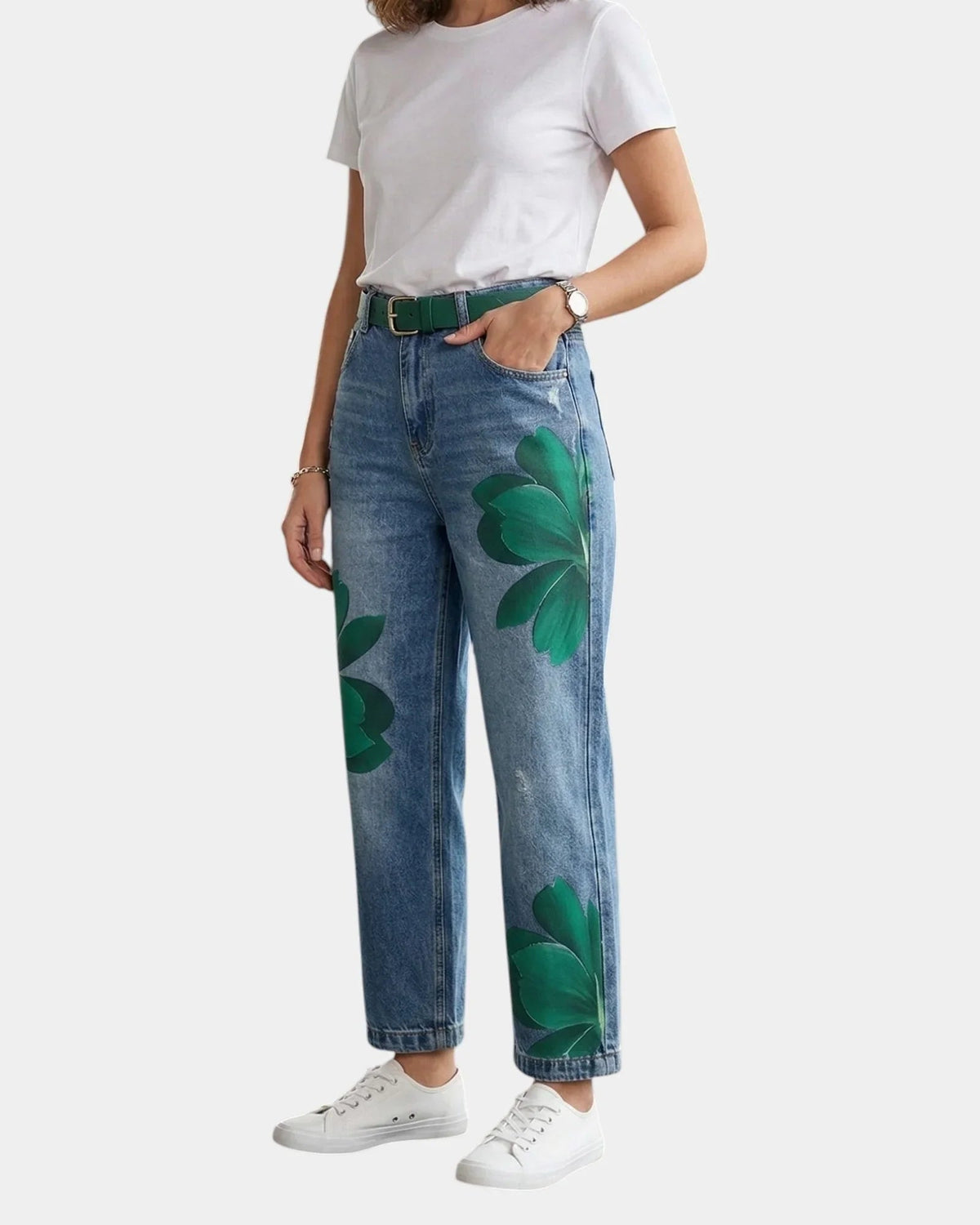 Chérine | Elegant Floral Pants