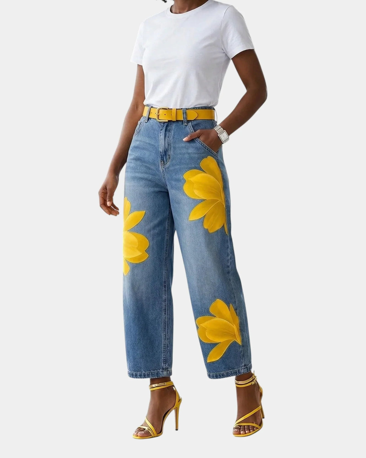 Chérine | Elegant Floral Pants