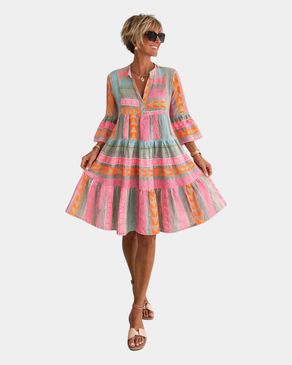 Amicie | Printed Midi Dress