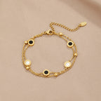 Victory | Onyx and White Stone Bracelet