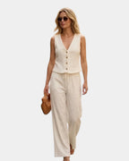 Vivette | Elegant Pants and Top Set