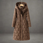 Briseida | Long down coat with hood