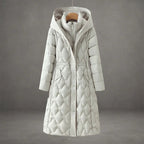 Briseida | Long down coat with hood