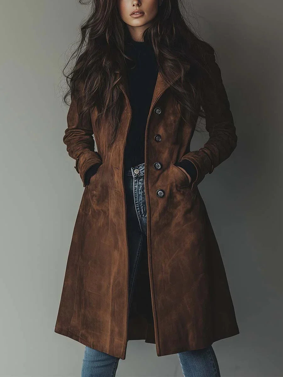 Sienna | Elegant Suede Trench