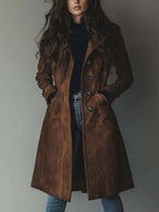Sienna | Elegant Suede Trench