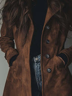 Sienna | Elegant Suede Trench