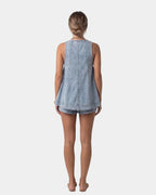 Erell | Denim Blouse Set