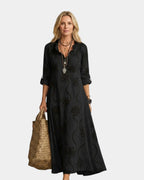Savina | Maxi dress with embroidery