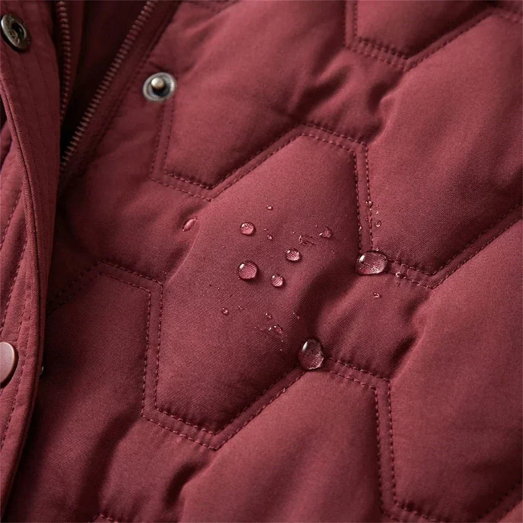 Briseida | Long down coat with hood