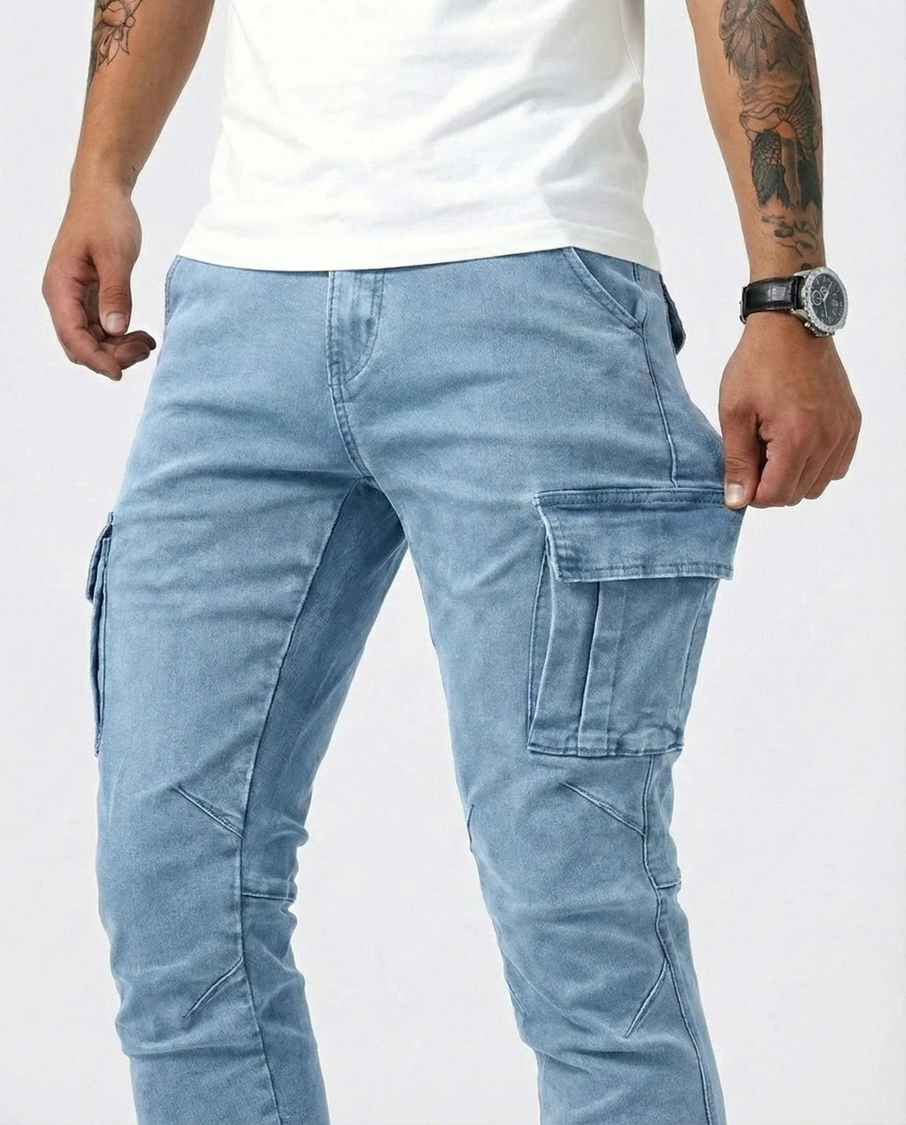 Jean | Elastic Cargo Pants