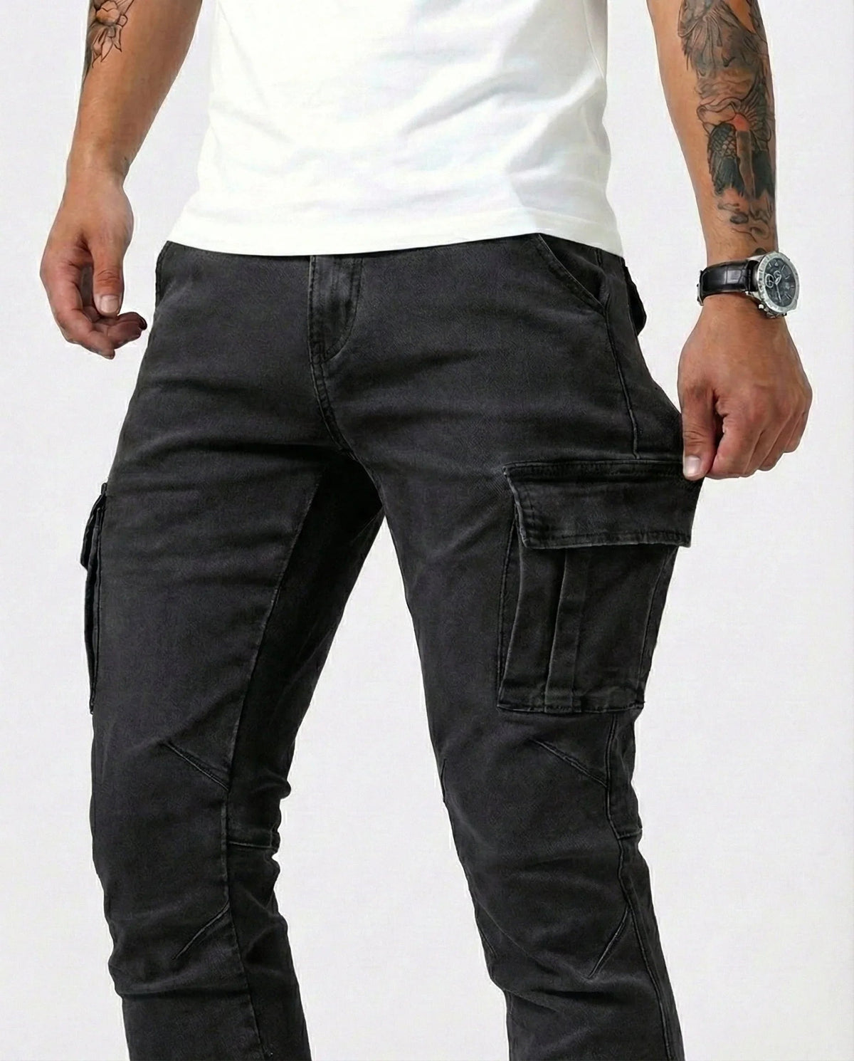Jean | Elastic Cargo Pants
