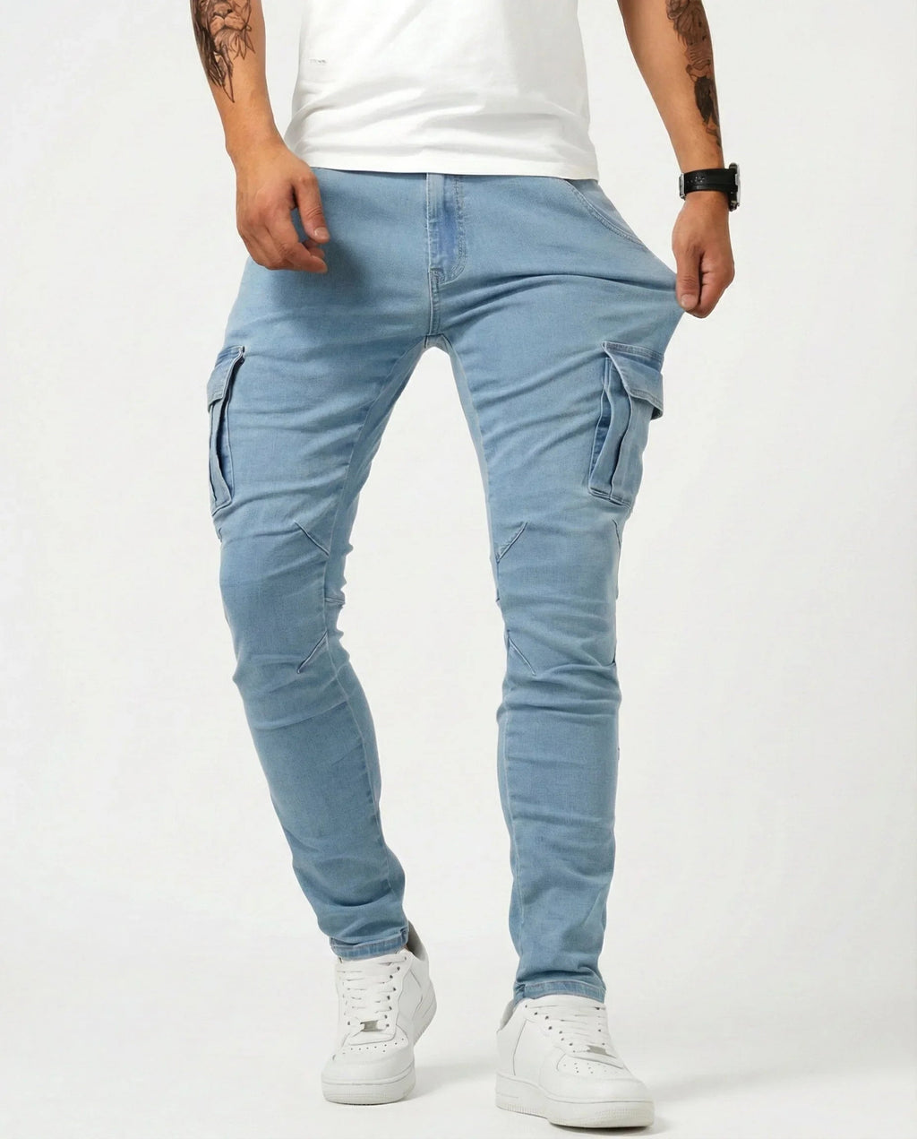 Jean | Elastic Cargo Pants