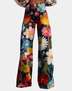 Simone | Floral Wide-Leg Pants