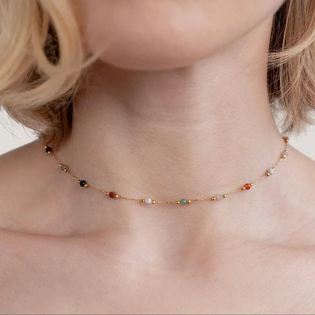 Élodie | Colorful Gem Necklace