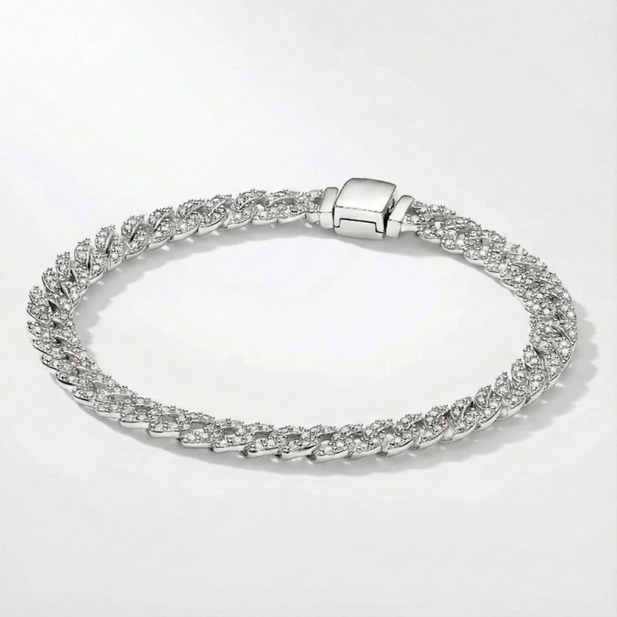 Adele | Cuban Bracelet in Moissanite