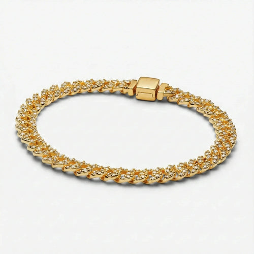 Adele | Cuban Bracelet in Moissanite