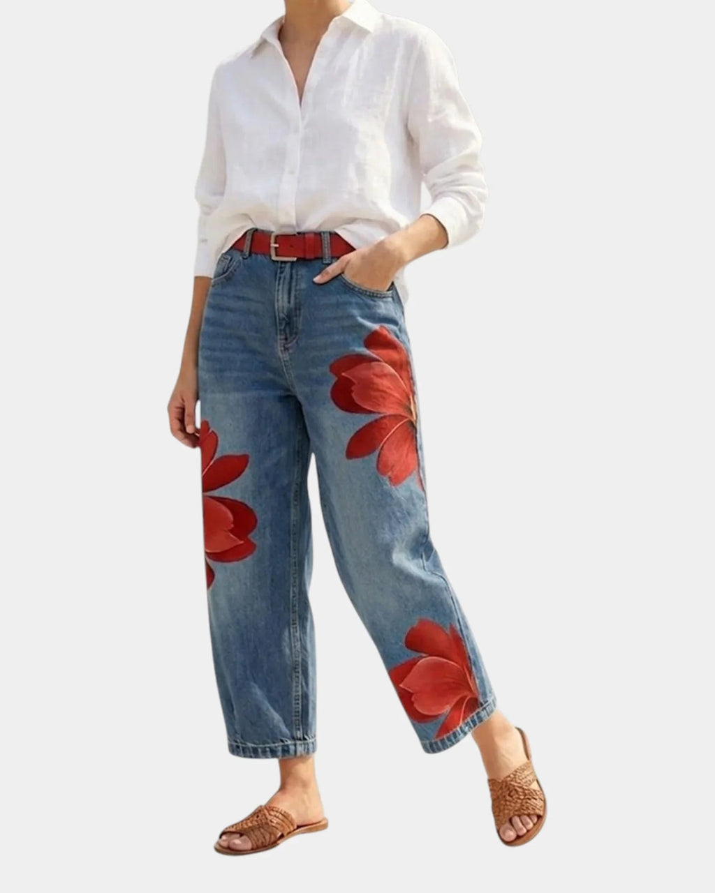 Chérine | Elegant Floral Pants