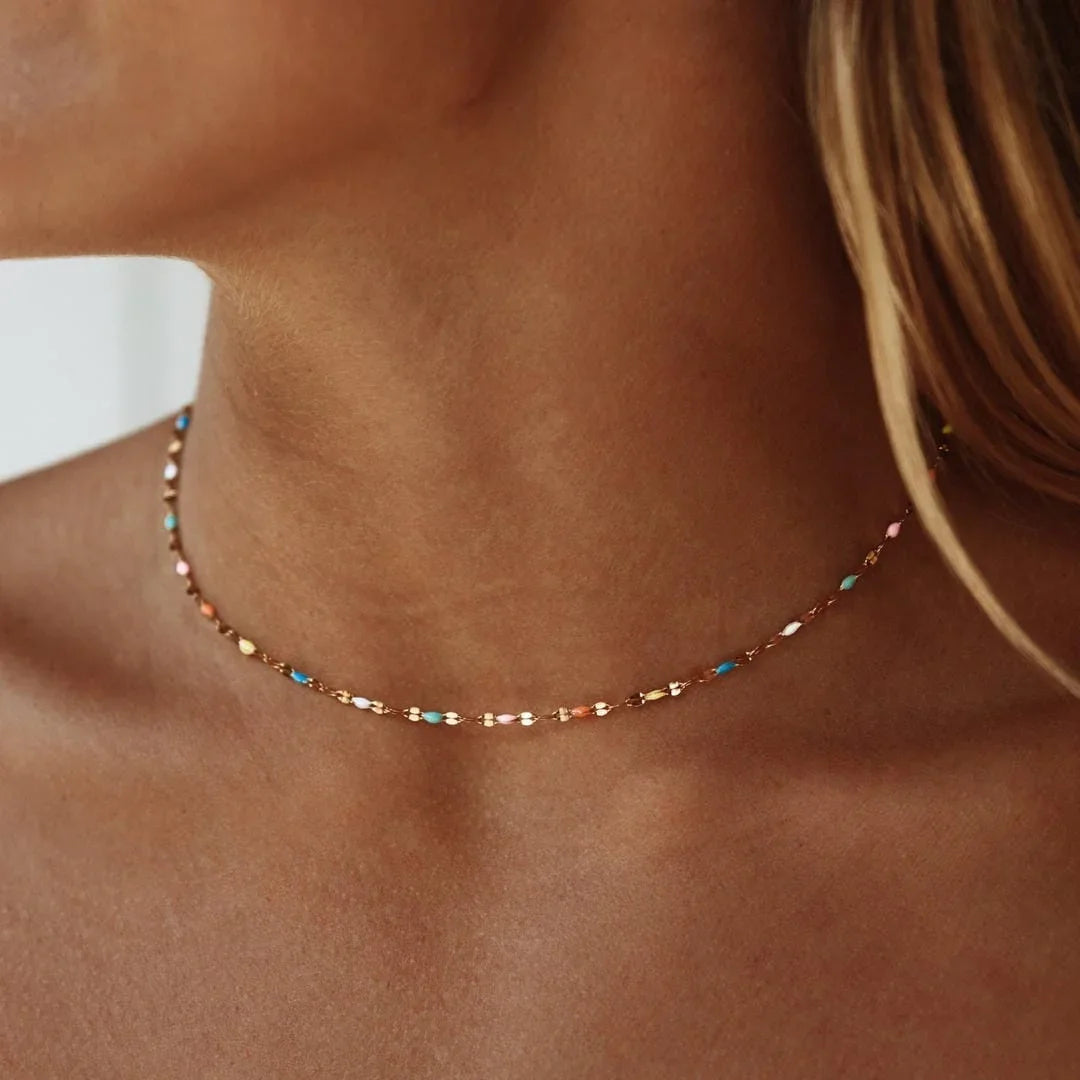 Noémie | Delicate Colorburst Choker