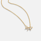 Lucie | Sparkling Crystal Leaf Necklace
